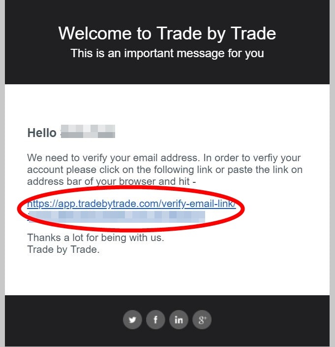 Email Verification | Trade by Trade